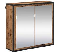 Bathroom Mirror Cabinet Wall Mounted Cabinet Cupboard Engineered Wood vidaXL