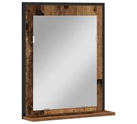 Bathroom Mirror Cabinet Wall Mounted Storage Cabinet Engineered Wood vidaXL