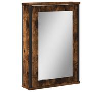 Bathroom Mirror Cabinet Wall Mounted Storage Cabinet Engineered Wood vidaXL