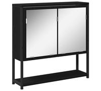 Bathroom Mirror Cabinet Wall Mounted Storage Cabinet Engineered Wood vidaXL