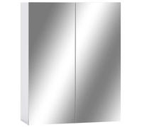 vidaXL Bathroom Mirror Cabinet White MDF Washroom Vanity Unit Furniture Home