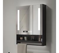 Bathroom Mirror Cabinet With Illuminated Led Light, Bathroom Mirror Cabinet For Over Sink Vanity Makeup Mirror Cabinets Intelligent Anti-fog, Time Display,smart Medicine Cabinet Touch Switc