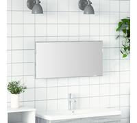 Bathroom Mirror Cabinet with LED Light Grey Sonoma 80x37 cm Berkfield Home Grey One Size