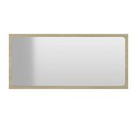 vidaXL Bathroom Mirror Sonoma Oak Engineered Wood Home Indoor Washroom Mirror