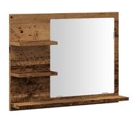 Bathroom Mirror Cosmetic Mirror Washroom Makeup Mirror Engineered Wood vidaXL