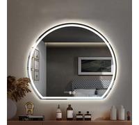 Bathroom Mirror Lighting Led, Wall-Mounted Makeup Mirror, Warm Light/White/natural Light Smart Vanity Half Circle Semi-Circular Led Lighted (Size : 70cm)