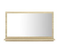 vidaXL Bathroom Mirror – Sonoma Oak Engineered Wood Vanity Unit for Washroom