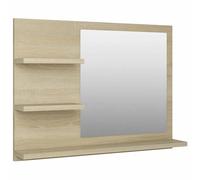 vidaXL Bathroom Mirror Sonoma Oak 60x10.5x45 cm Engineered Wood
