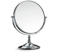 Bathroom Mirror Standing Mirror, Tabletop Makeup Mirror Makeup Mirror, European Style Metal Desktop Vanity Mirror, HD Mirror, 360° Rotating Beauty Mirror Vanity Mirror
