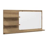(artisan oak) vidaXL Bathroom Mirror Toilet Mirror Washroom Wall Mirror Engineered Wood