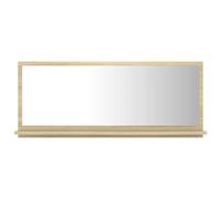 vidaXL Bathroom Mirror Sonoma Oak Engineered Wood Home Indoor Washroom Mirror
