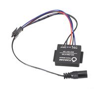 Bathroom Mirror Touch Switch Sensor with Stepless Dimming for Lighted Mirrors and Headlights, 5-12V DC, 36W, 3A, Black, Nylon and Copper Construction