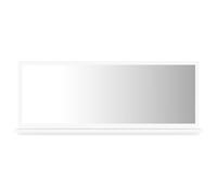 vidaXL Bathroom Mirror White Engineered Wood Vanity Unit Home Washroom Mirror