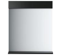vidaXL Bathroom Mirror with Shelf BERG Black 60x12x70 cm Solid Wood