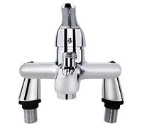 Bathroom Mixer Taps with Shower Head 3 Modes Spray Single Lever Bathroom Tub Filler Tap Chrome Finished Wall Mounted