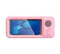 Bathroom Mobile Phone Holder, 360° Rotation, Secure Holder with Speaker, Smartphone Case for the Shower, for Improved Sound Quality, Bathroom Mirror, Bathtub, Wall, Car, Dashboard, Ventilation