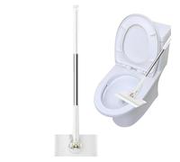 Bathroom Mop, Portable Mop, Flat Dust Mop with Automatic Fabric Change | Dry and Wet Mop, Lightweight Cleaning Mop Set for Home Wall, Bathroom, Corner