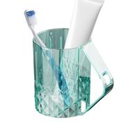 Bathroom Mug | 45 Degree Tilted Quick Drying Modern | Modern Mouthwash Cup with Handle, for Home, Apartment, Student Dorm, Hotel, Outdoor, Travel, Camping, Car Trip