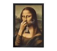 Bathroom Nose Painting | Funny Vintage Wall Art - Squeezing Amusing Classic Toilet For Office, Home, Dormitory And Apartment Toilets | This Adds A Humorous Decoration A