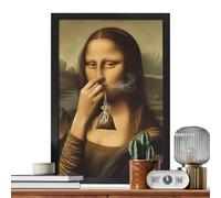 Bathroom Nose Painting | Funny Vintage Wall Art - Squeezing Amusing Classic Toilet For Office, Home, Dormitory And Apartment Toilets | This Adds A Humorous Decoration A