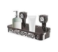 Bathroom Organizer Rack - Damage-Free Hanging Basket, Slotted Bottom Tray, Toiletry Conditioner Container, Lavatory Basin Cleanser Unit | Apartment Living Accessory Towards Space Optimization