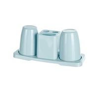 Bathroom Organizer Under Sink Two Person Washing Cup Home Washing Appliance Couple's Tooth Cup Three Piece Set Toilet Tooth Holder Toothbrush Holder Towels for Bathroom (A, One Size)