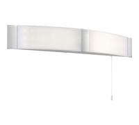 Bathroom Over Mirror Wall Light - 2 X 6W Cool White Led - Chrome Acrylic