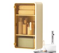 Bathroom Paper Holder | Wall Mount Cabinet Tissue Box,Organization and Storage Home Decor for Bathroom Accessories Bedroom Shower Sponge Toiletries Wet Wipes