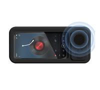 Bathroom Phone Holder - 360 Degree Rotation Case with Speaker - Visible Waterproof Phone Case for Shower with Speaker | For Improved Sound Quality Mirror Wall Picture