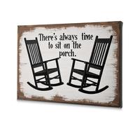 Bathroom Pictures Relaxation On The Porch: Time To Sit Down Canvas Decorative Picture Pictures For Living Room Pictures For Living Room(40x60cm)