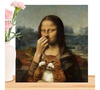 Bathroom Pictures Wall Decoration - Vintage Waterproof Funny Home Poster with Cat, Bathroom Wall Decoration | For Garden Indoor Holiday Party Home Apartment Dorm Decoration