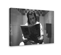 Bathroom Poster for Pulp Fiction Movie Canvas Poster Bedroom Decor Sports Landscape Office Room Decor Gift Frame-style 20x30inch(50x75cm)