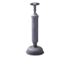 Bathroom Powerful Plunger for Clogged Toilets Heavy Duty Bladder Plunger Toilet Unclogger Easy Grip Handle Universal Fit for All Standard Toilets (B, One Size)