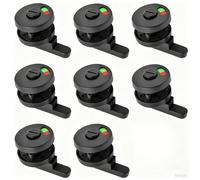 Bathroom Privacy Lock, Indicator Bolt Vacant Engaged Toilet Door Lock, Black Finish（Buy Three get one Free）