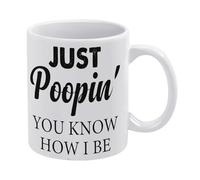 Bathroom Quote Mug with Saying Toilet Sayings Mug Funny Coffee Mug,Man Cave Prints,The Best Gift for Colleagues, Parents, and Grandparents, 110z Men and Women