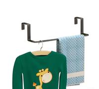 Bathroom Radiator Accessory, Radiator Mounted Towel Hanger Metal Drying Rack, No Drilling Required, Space Saving Design, Fit for Clothes, Socks, Home Organization(Black-Small)