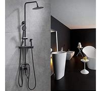 Bathroom Rainfall Shower Faucet Set Bathtub Single Handle Tap with Hand Sprayer Shower Set Waterfall Wall Mounted Mixer Taps- The Picture Color 1_China (Color : The Picture Color 1