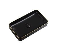 Bathroom Rectangular Ceramics Countertop Basin Sink,60 * 34 * 11CM,Light Luxury Wash Basin Sink With Faucet and Drain/14793
