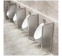 Bathroom/Restroom/Toilet Partitions, Urinal Divider Partition with Changhong Glass Protecting Privacy, Wall-Mounted Men Urinal Divider for Bathroom Schools Hotel Public Places(D)