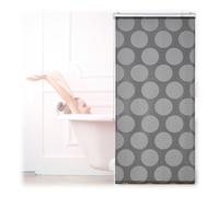 Bathroom roller blind Shower Curtain Alternative space-saving Easy Mount