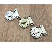 Bathroom Rotate Bolt Gate Door Toilet Turn Twist Bolt Privacy Catch Latch Plain (Antique Brass)