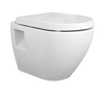 Contemporary Bathroom Round Toilet Pan , 350mm x 355mm, White