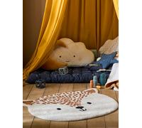 Bathroom Rug in Towelling, Deer beige light solid with design