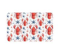 Bathroom Rugs - 20x31.5in Kitchen Mats for Floor, Area Rugs for Entryway Rugs Indoor, Abstract Blue Leopard Non Slip Washable Bathroom Laundry Room Door Rug