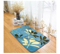Bathroom Rugs, Morbuy Comfortable Non-Slip Coral Memory Foam Bath Mat 50X80CM Carpet Super Absorbent Soft Shower Rug Suitable for Living Room/Kitchen/Bedroom Indoor Outdoor (Blue)