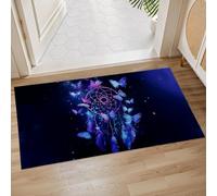Bathroom Rugs Mystical Dream Chaser And Butterfly Butterflies Print Door Mat Soft Doormat For Outdoor Bedroom Bathroom 40X60Cm