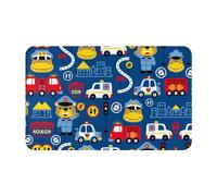 Bathroom Rugs Non Slip Washable - Animals Rescue Team Kitchen Mats for Floor, Area Rugs for Entryway Rugs Indoor, Bathroom Laundry Room Door Rug with Rubber Backing 20x31.5in