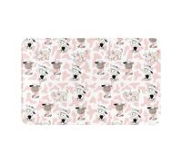 Bathroom Rugs Non Slip Washable - Cute Cartoon Cows Kitchen Mats for Floor, Area Rugs for Entryway Rugs Indoor, Bathroom Laundry Room Door Rug with Rubber Backing 20x31.5in