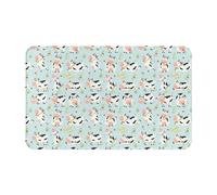 Bathroom Rugs Non Slip Washable - Cute Cows Kitchen Mats for Floor, Area Rugs for Entryway Rugs Indoor, Bathroom Laundry Room Door Rug with Rubber Backing 20x31.5in