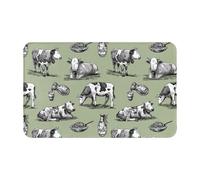 Bathroom Rugs Non Slip Washable - Farm Cows Kitchen Mats for Floor, Area Rugs for Entryway Rugs Indoor, Bathroom Laundry Room Door Rug with Rubber Backing 20x31.5in
